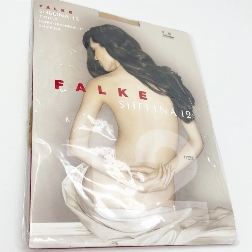 Falke Shelina 12 DEN Women’s Tights Size II / Medium Color Powder New in Package